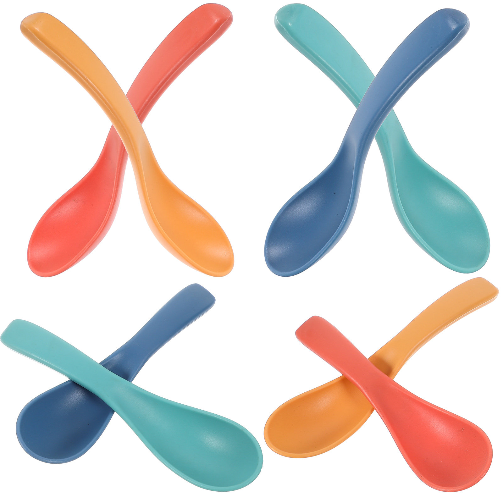 Baby Food Dessert - 8Pcs Small Portable Wheat Straw Soup