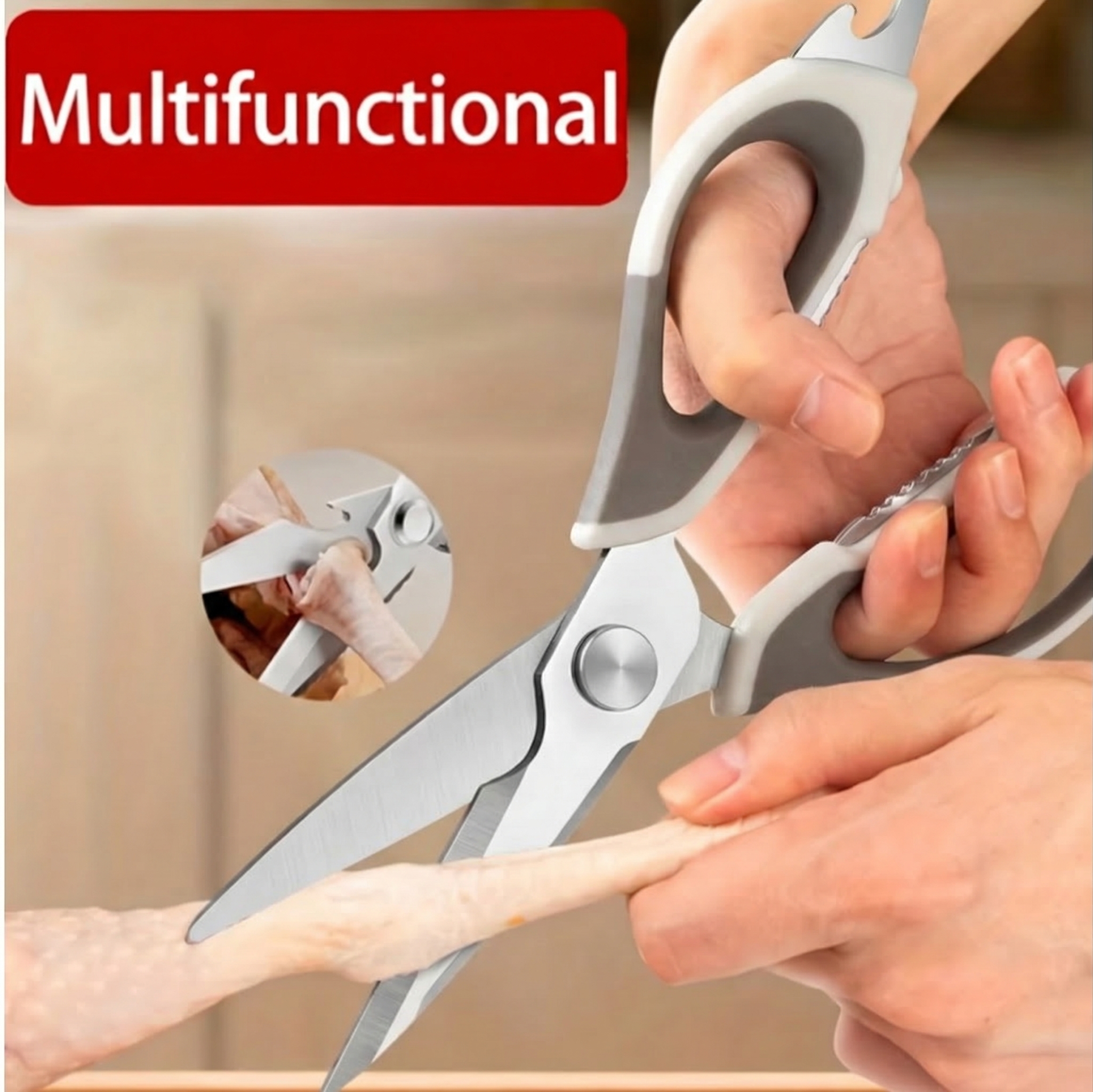 Baby Food Grade - Household Multifunctional Kitchen Scissors, Food-Grade Baby