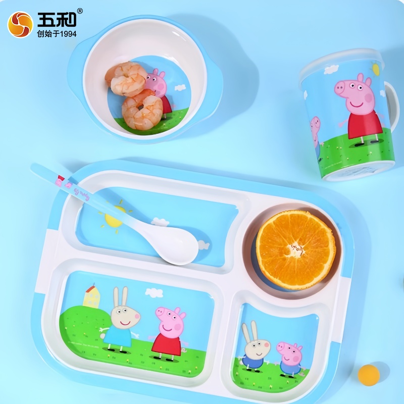Baby Food Dinner - For Peppa Pig Tableware Cartoon Salad