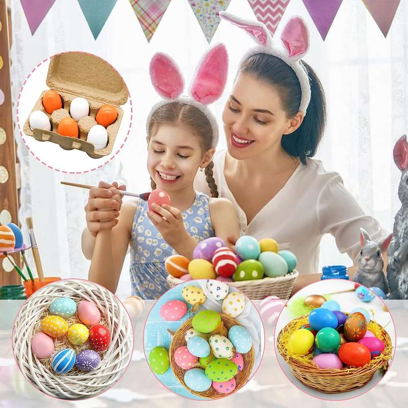 6pcs Wooden Eggs Toy Egg Kitch - огляд і ціна Baby Food Cooking Set