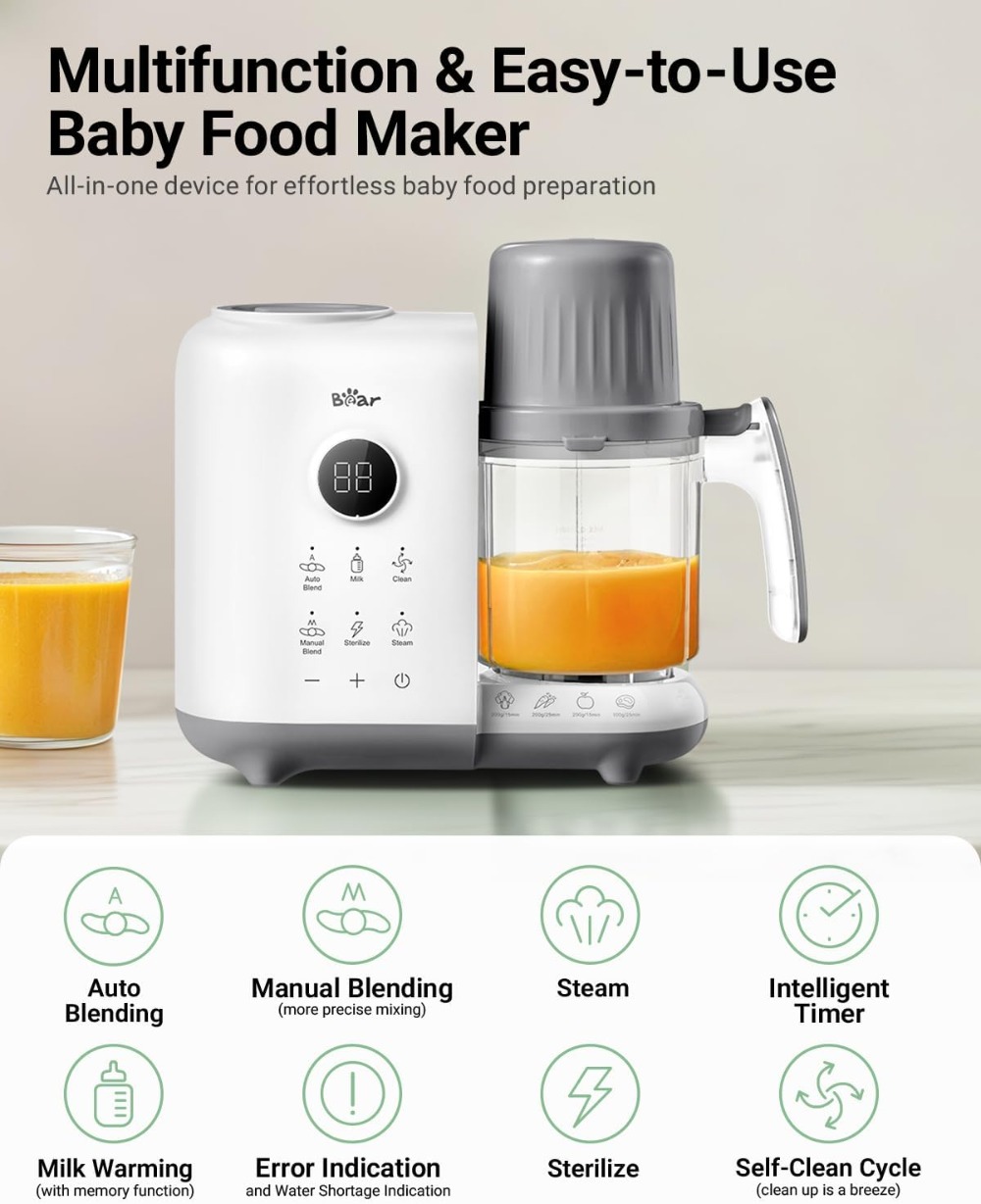 18.5oz Dual-Layer Baby Food Ma - огляд і ціна Baby Food Maker And Steamer