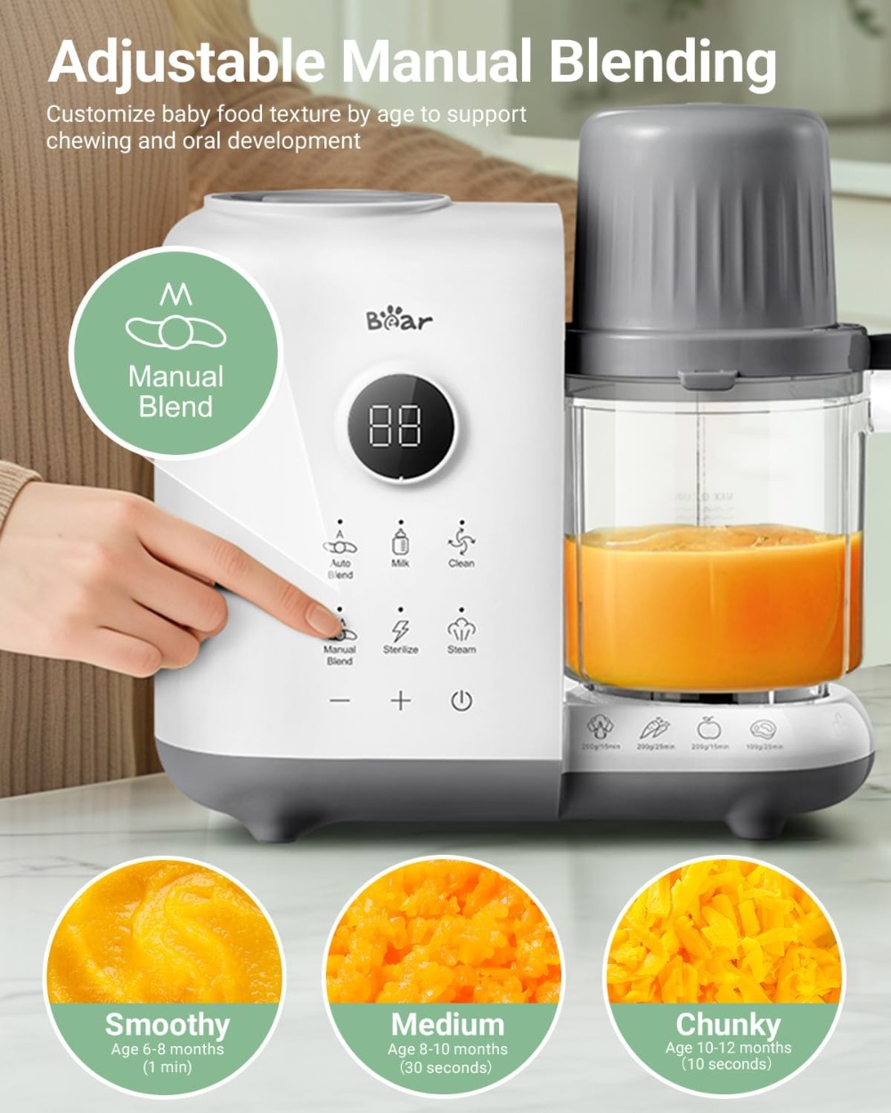 18.5oz Dual-Layer Baby Food Ma - огляд і ціна Baby Food Maker And Steamer