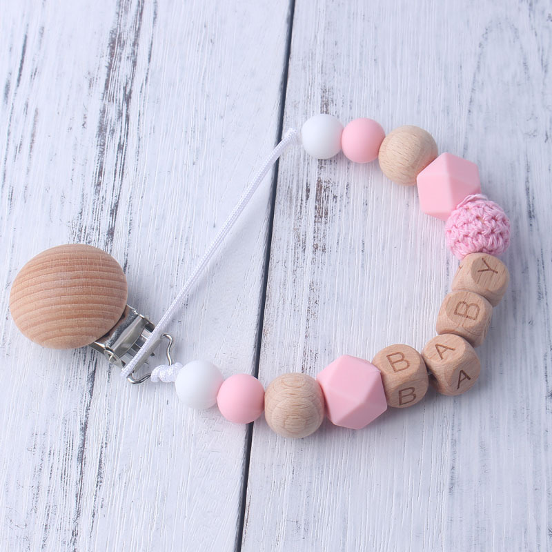 Baby Pacifier Clip with Wooden - огляд і ціна Baby Food Teether