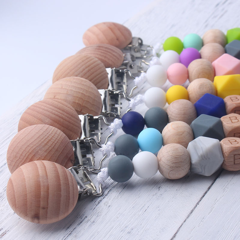 Baby Pacifier Clip with Wooden - огляд і ціна Baby Food Teether