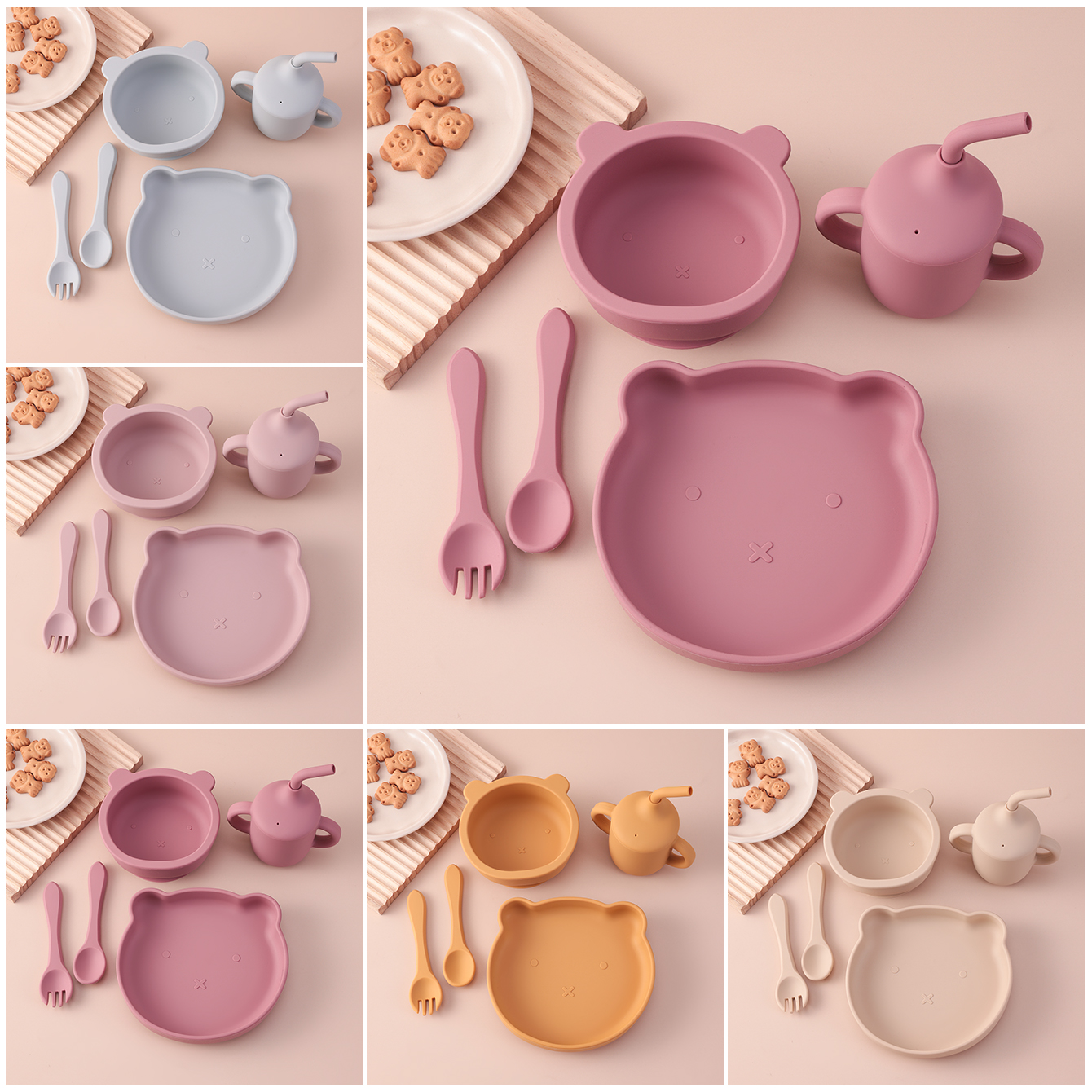 Color Kids 5PCS Silicone Feedi - огляд і ціна Baby Food Dinner
