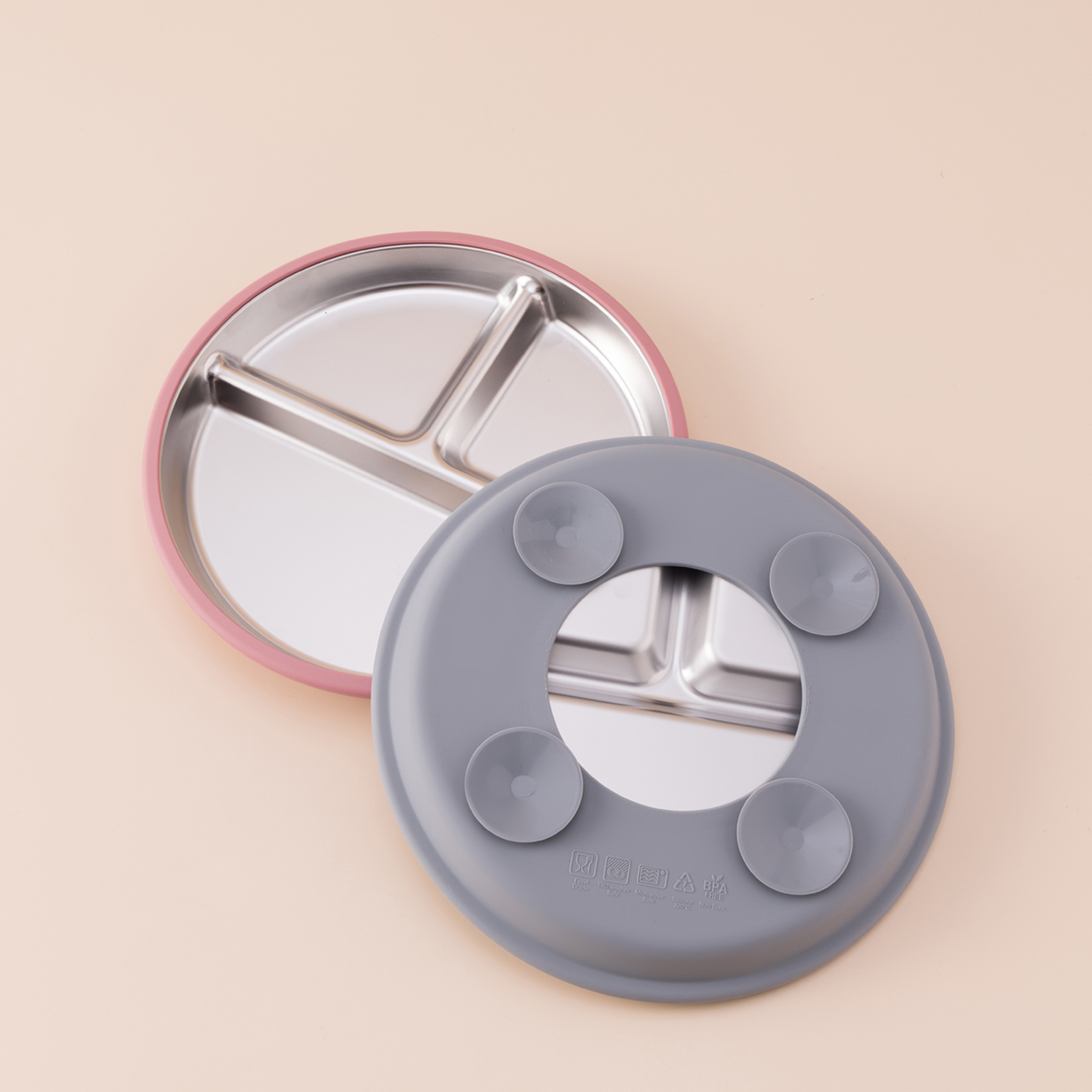 3PCS Silicone Stainless Steel  - огляд і ціна Baby Food Dinner