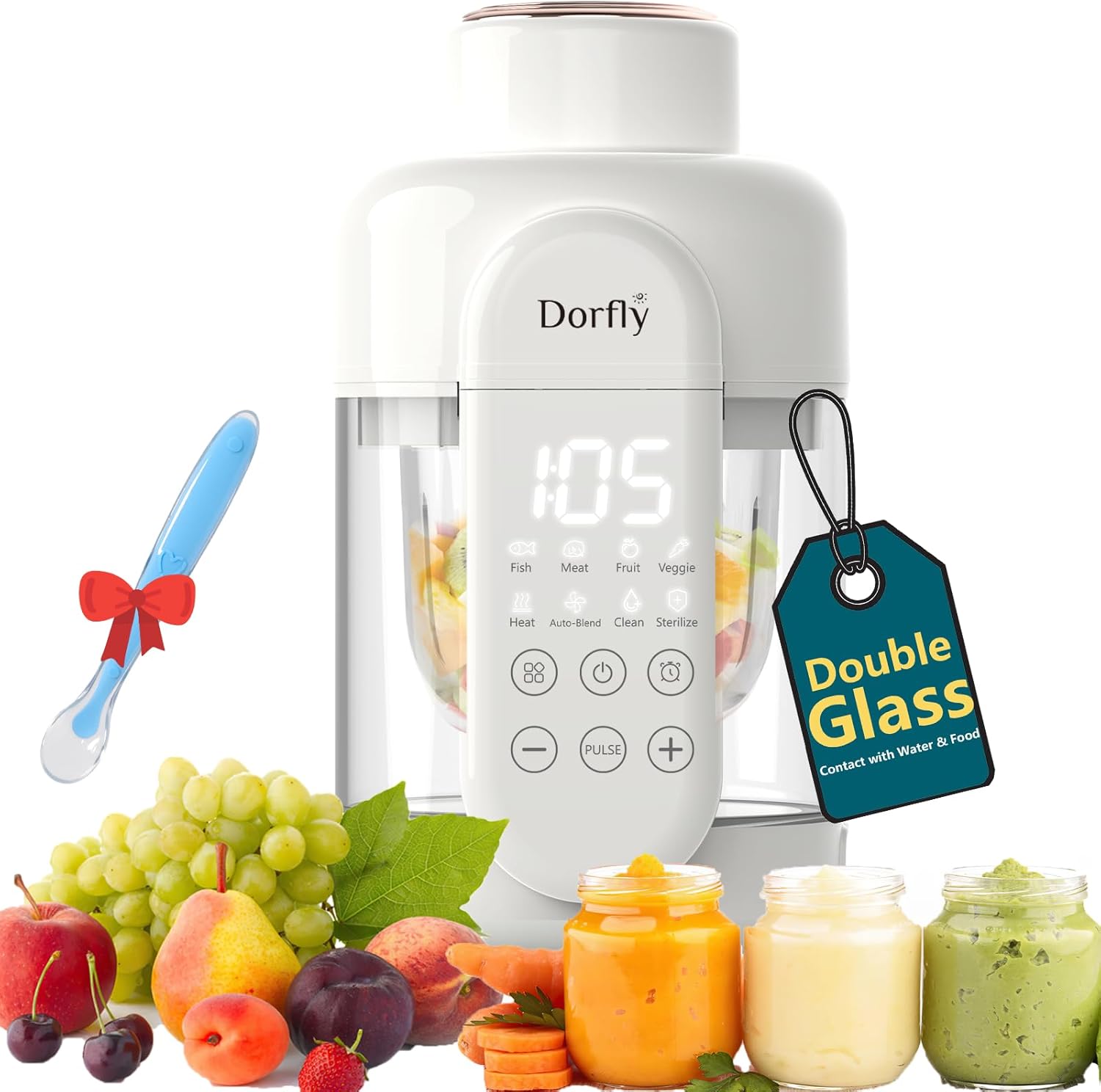 9-in-1 Baby Food Maker: Glass  - огляд і ціна Baby Food Maker And Steamer