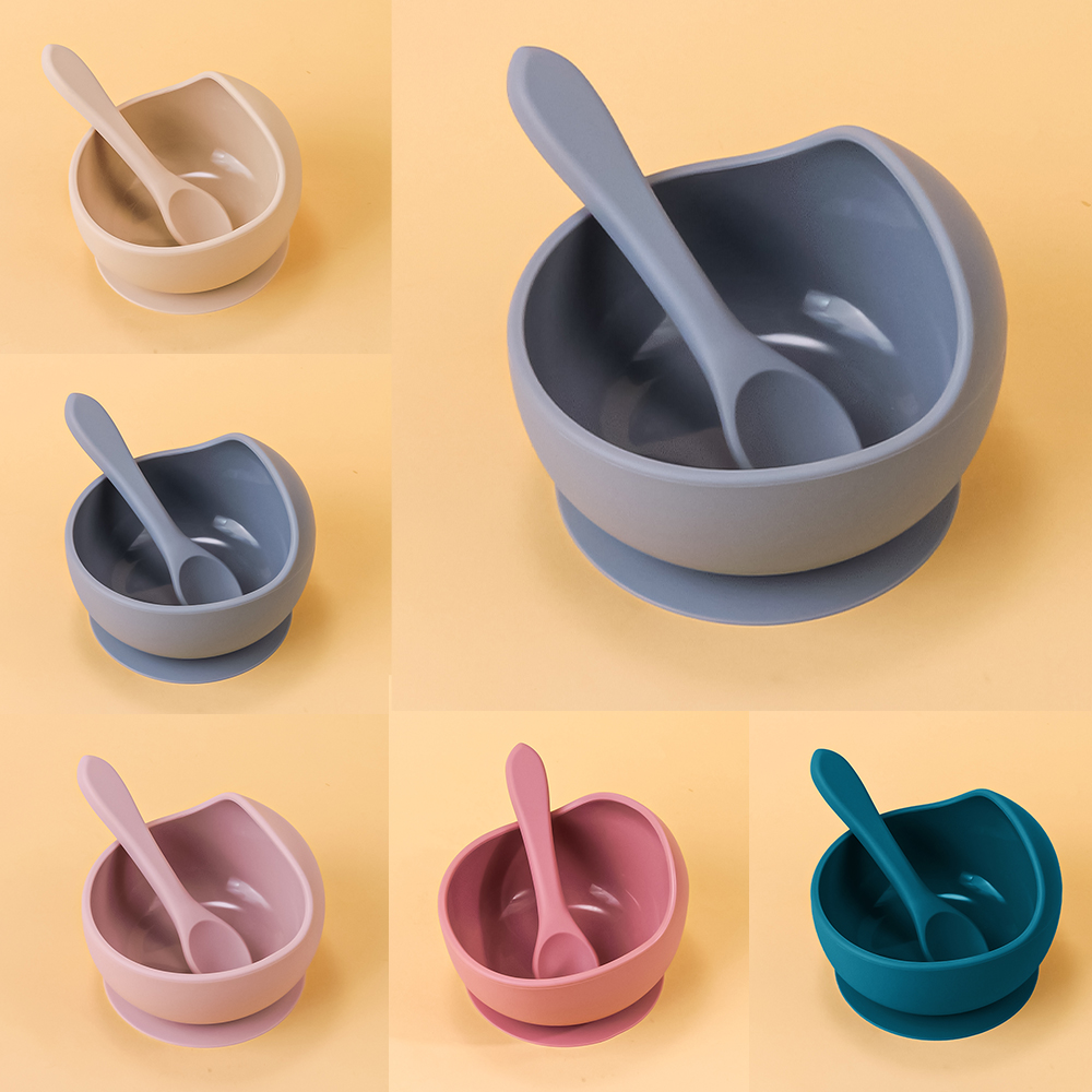 2PC Silicone Sucker Bowl Feedi - огляд і ціна Baby Food Dinner