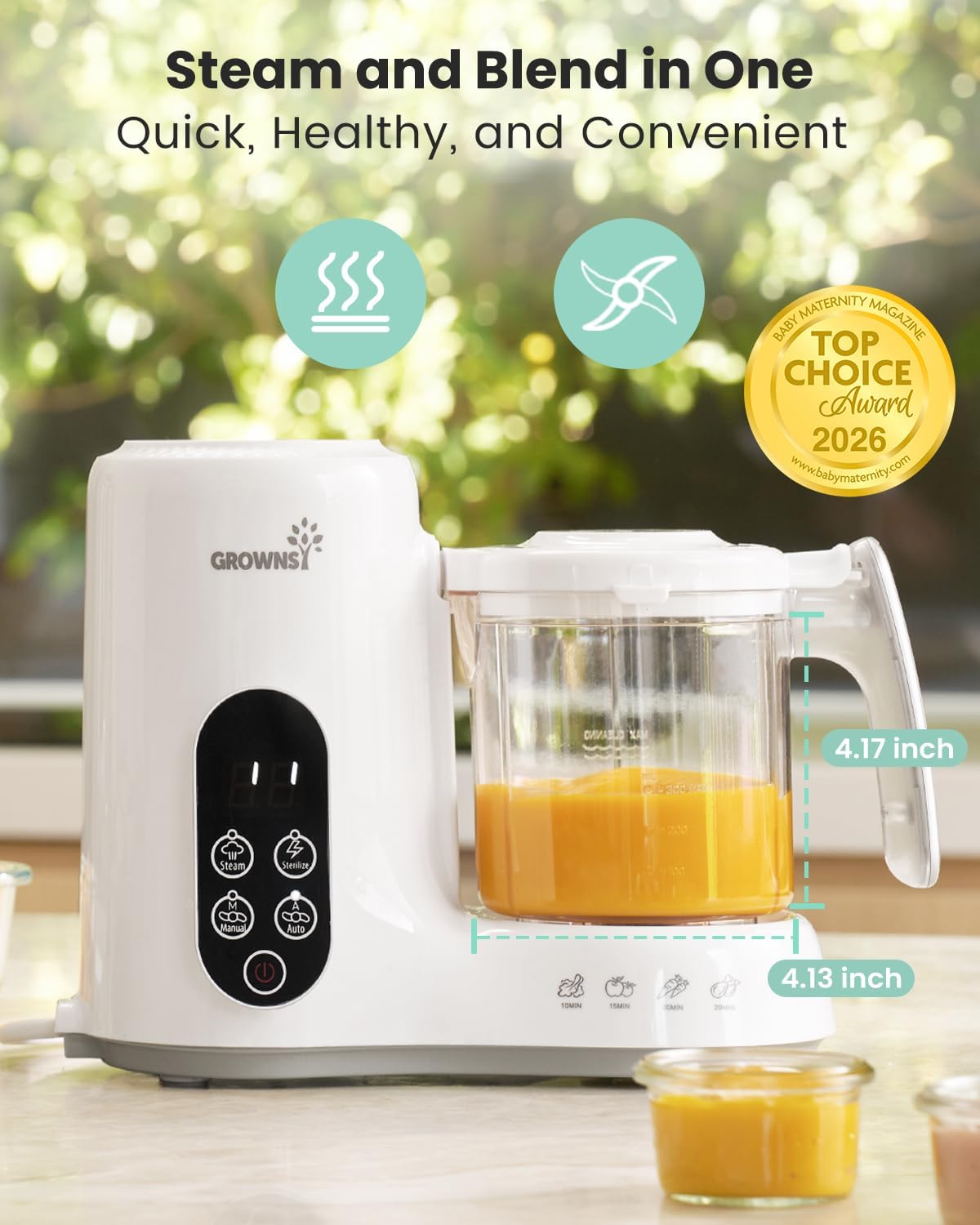 Baby Food Maker Steamer Blende - огляд і ціна Baby Food Maker And Steamer