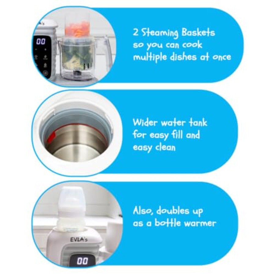Double Baby Food Maker with 2  - огляд і ціна Baby Food Maker And Steamer