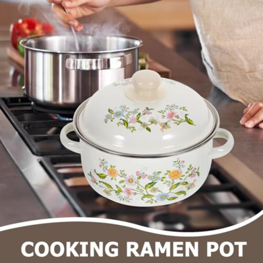 3-Piece Mini Enamel Soup Pot S - огляд і ціна Baby Food Cooking Set