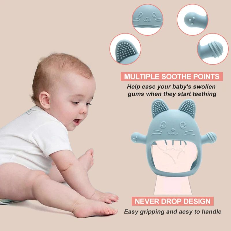 1PC Baby Silicone Teethers Glo - огляд і ціна Baby Food Teether