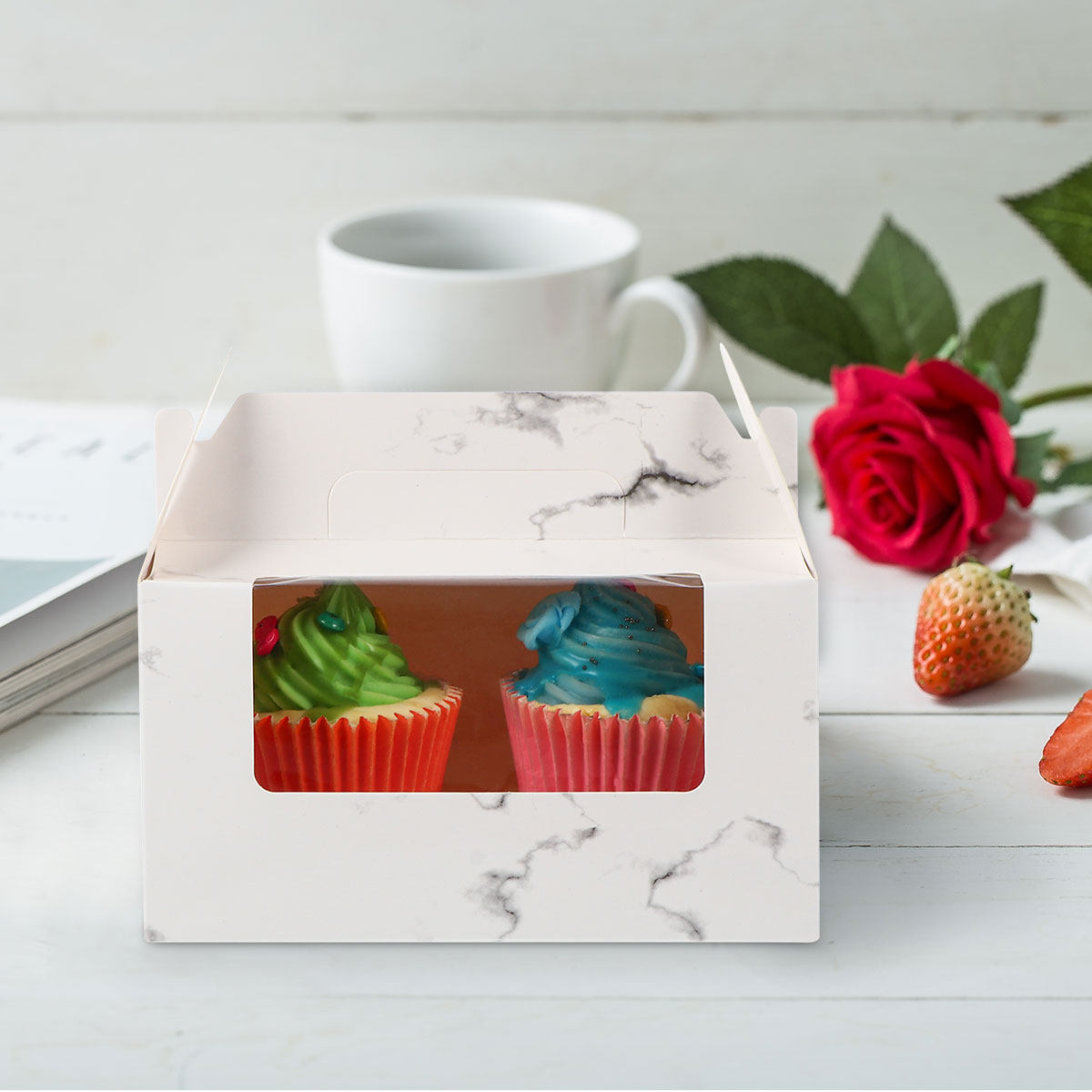 10Pcs Cake Box Marbling Paper  - огляд і ціна Baby Food Dessert