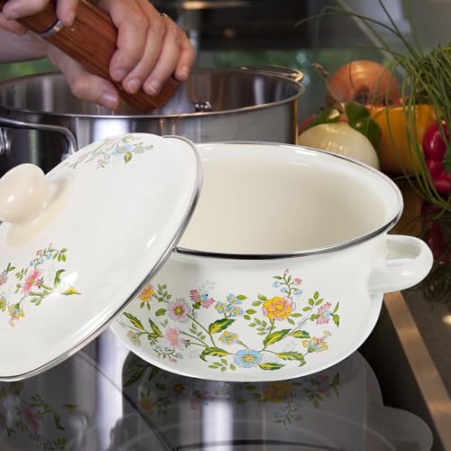 Mini Enamel Soup Pot Set 3-Pie - огляд і ціна Baby Food Cooking Set