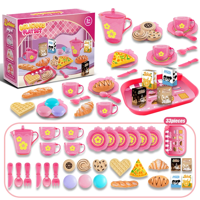Toy Tea Set For Little Girls T - огляд і ціна Baby Food Cooking Set