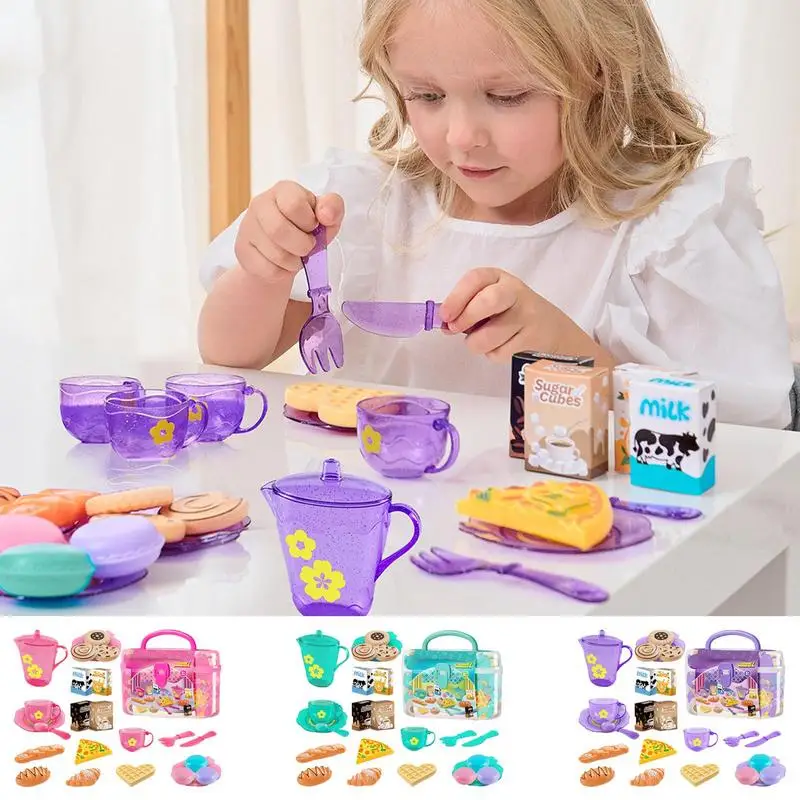 Toy Tea Set For Little Girls T - огляд і ціна Baby Food Cooking Set