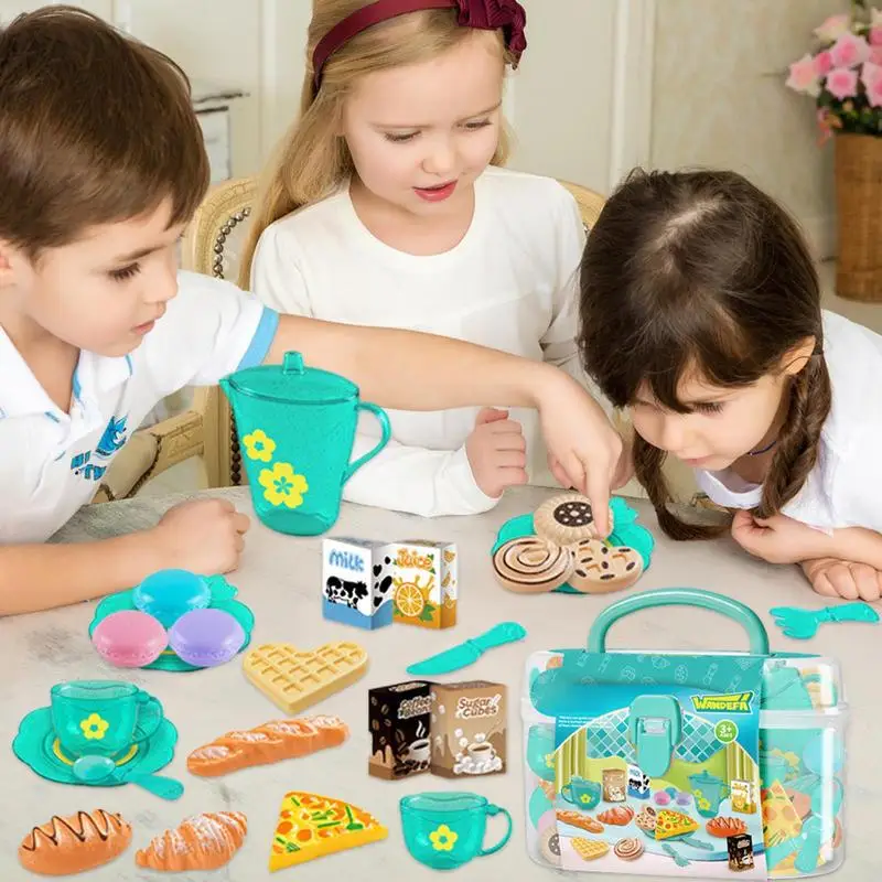 Toy Tea Set For Little Girls T - огляд і ціна Baby Food Cooking Set