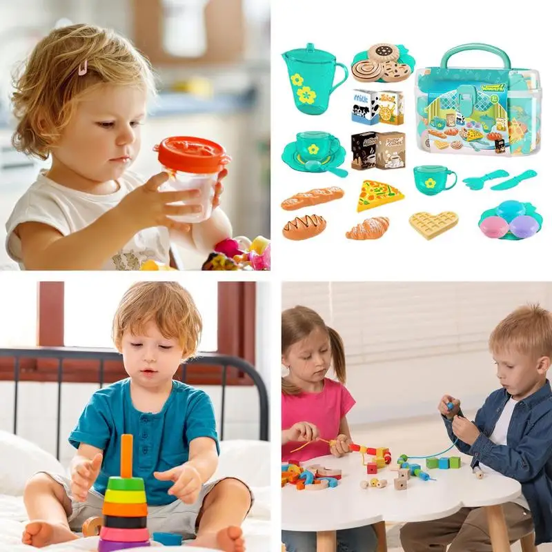 Toy Tea Set For Little Girls T - огляд і ціна Baby Food Cooking Set