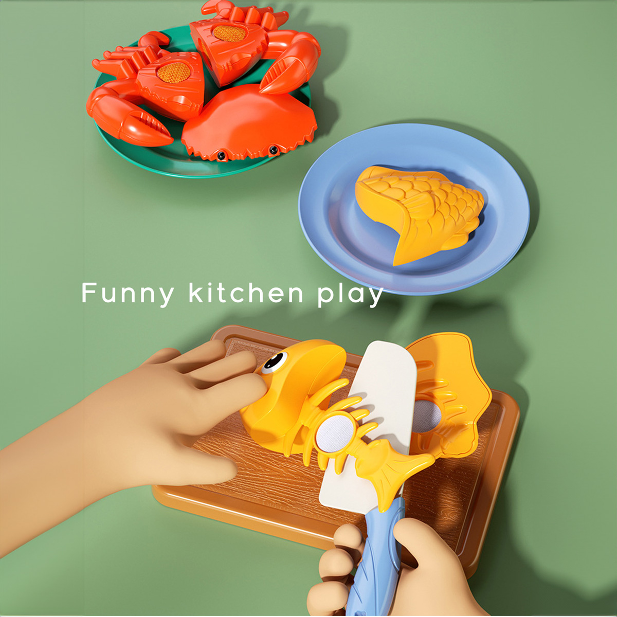 Cutting Play Food Toys Kitchen - огляд і ціна Baby Food Cooking Set