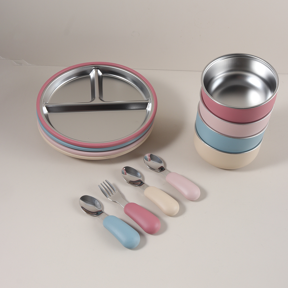 4pcs/set silicone suction bowl - огляд і ціна Baby Food Dinner