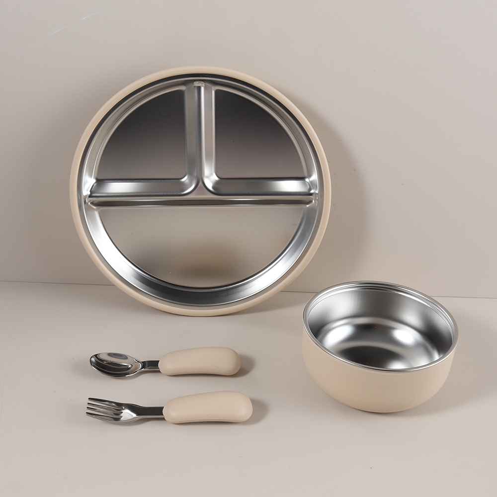 4pcs/set silicone suction bowl - огляд і ціна Baby Food Dinner