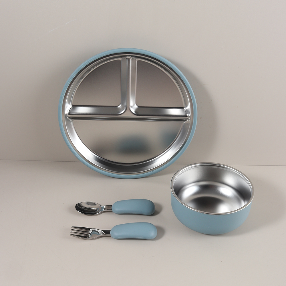 4pcs/set silicone suction bowl - огляд і ціна Baby Food Dinner