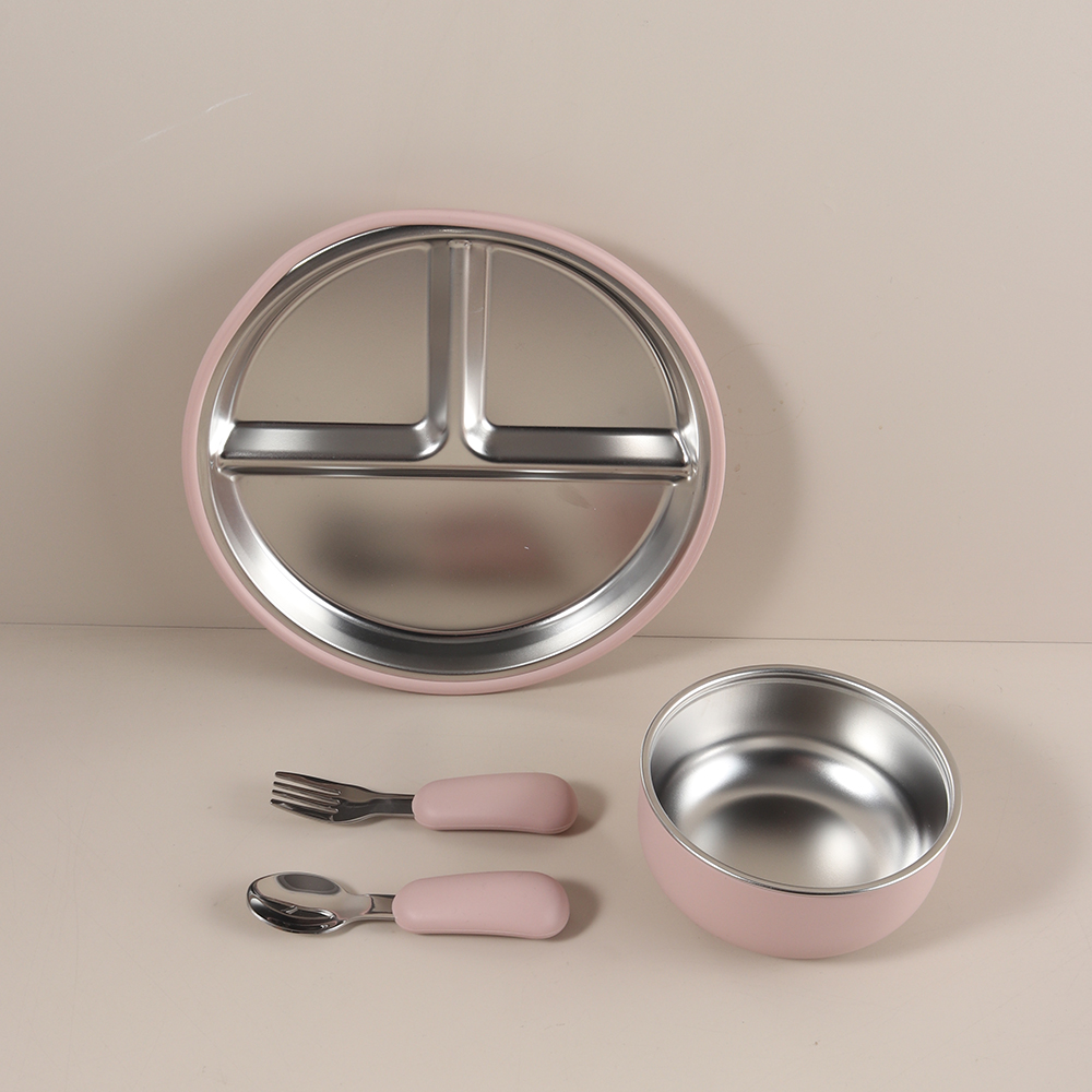 4pcs/set silicone suction bowl - огляд і ціна Baby Food Dinner