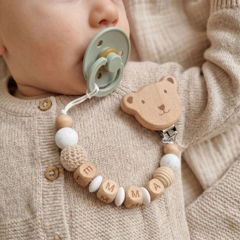 Personalized Pacifier Clip Cus - огляд і ціна Baby Food Teether