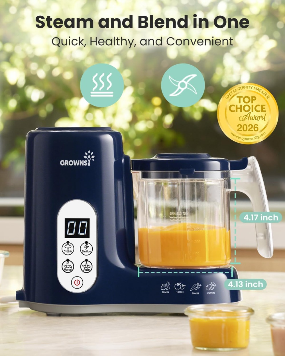 Baby Food Maker with Steam Bas - огляд і ціна Baby Food Maker And Steamer