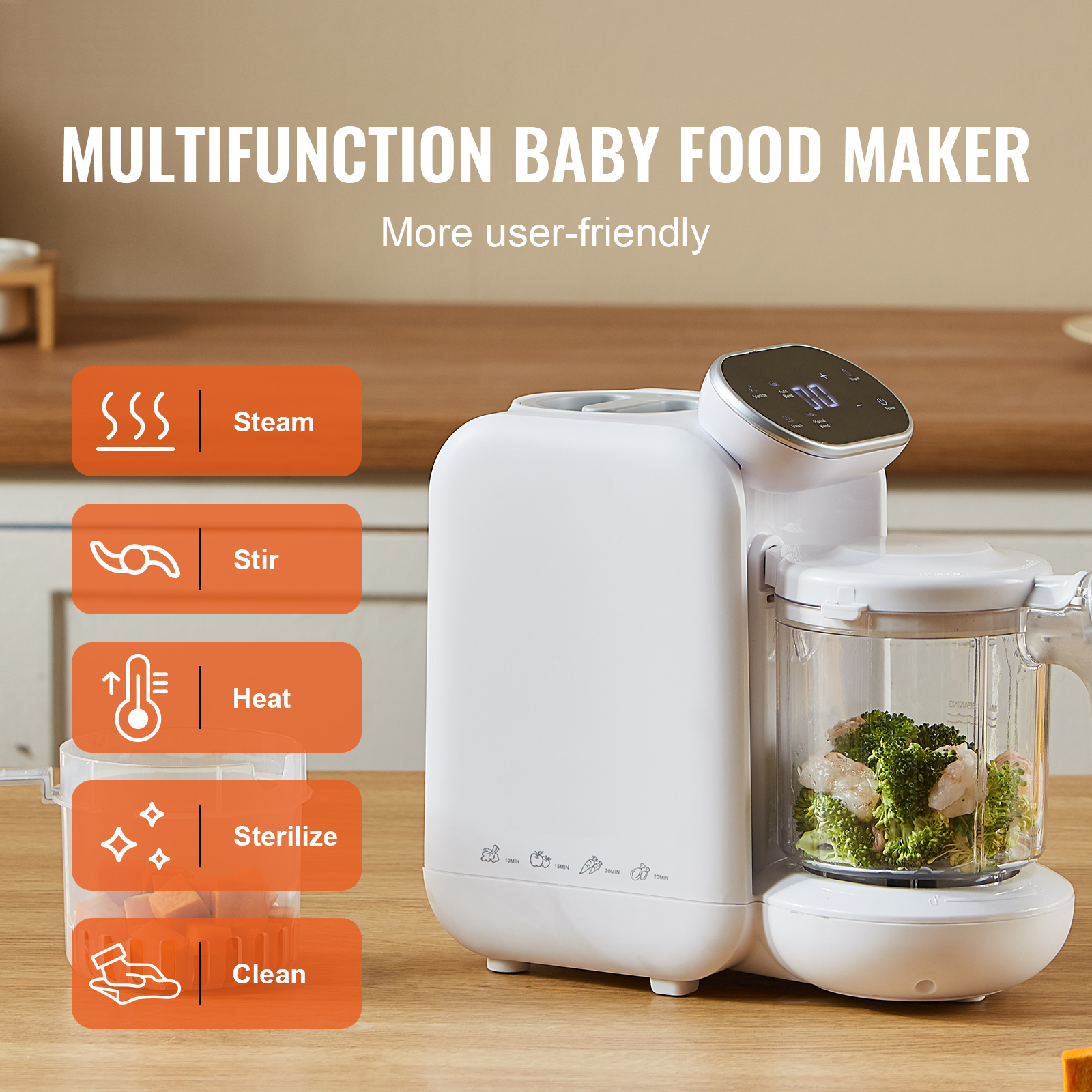 Baby Food Maker 430W with 750  - огляд і ціна Baby Food Maker And Steamer