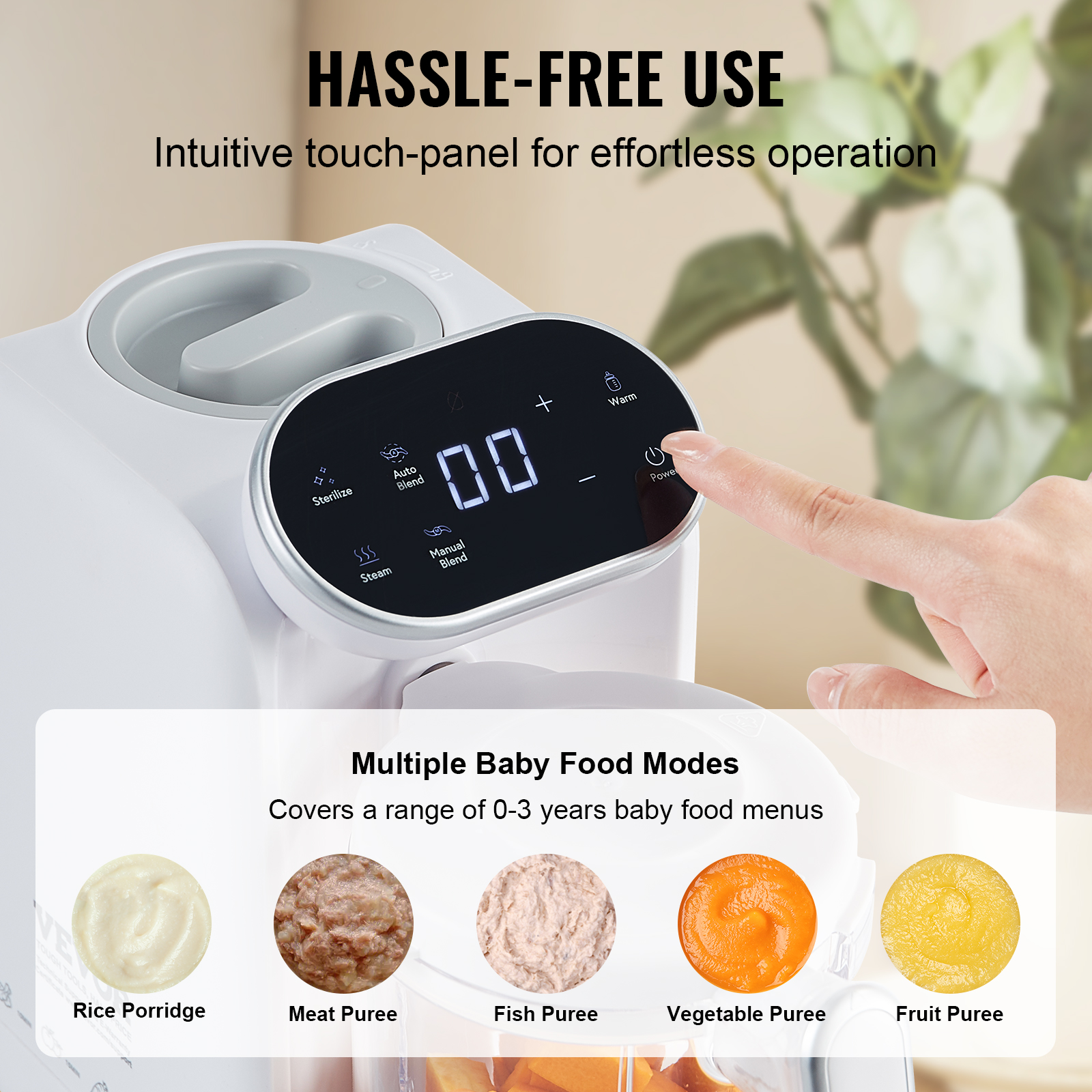 Baby Food Maker 430W with 750  - огляд і ціна Baby Food Maker And Steamer