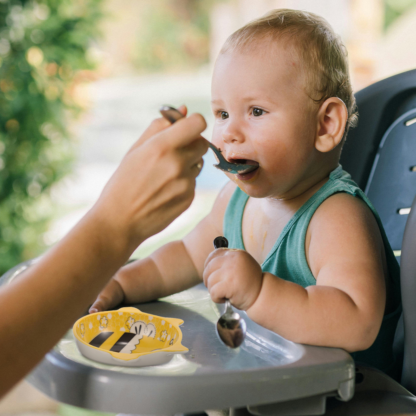2Pcs Cartoon Bee Ceramic Baby  - огляд і ціна Baby Food Dessert
