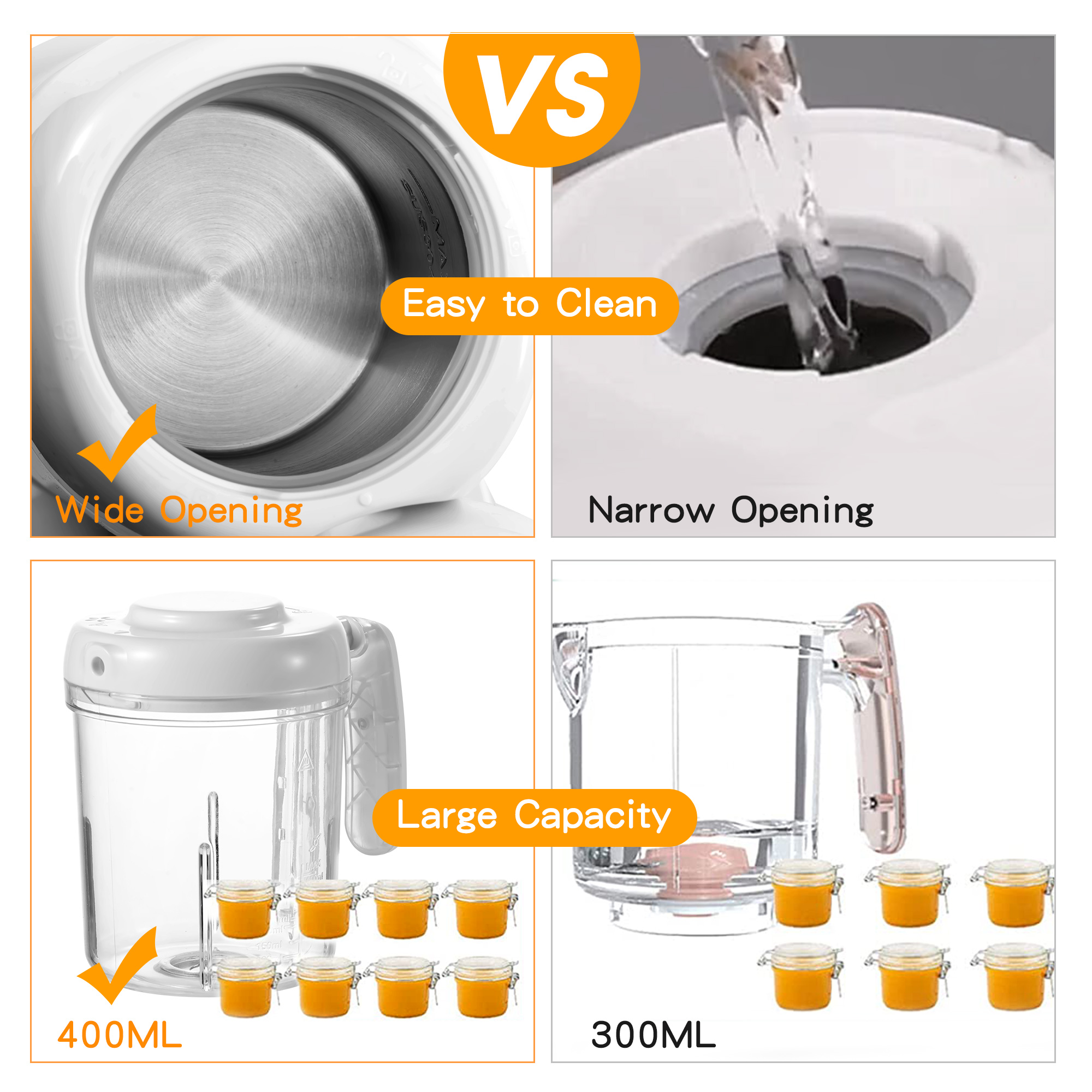 Baby Food Maker, 4 in 1 Baby F - огляд і ціна Baby Food Steamer Baby Safe