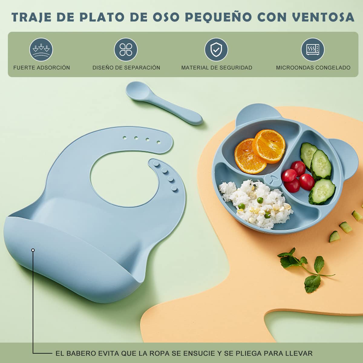 4PCS Baby Feeding Set with Bib - огляд і ціна Baby Food Dinner